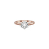 Princess Crown Diamond Ring 18 KT / Rose Gold / 18