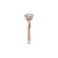 Princess Crown Diamond Ring 18 KT / Rose Gold / 18