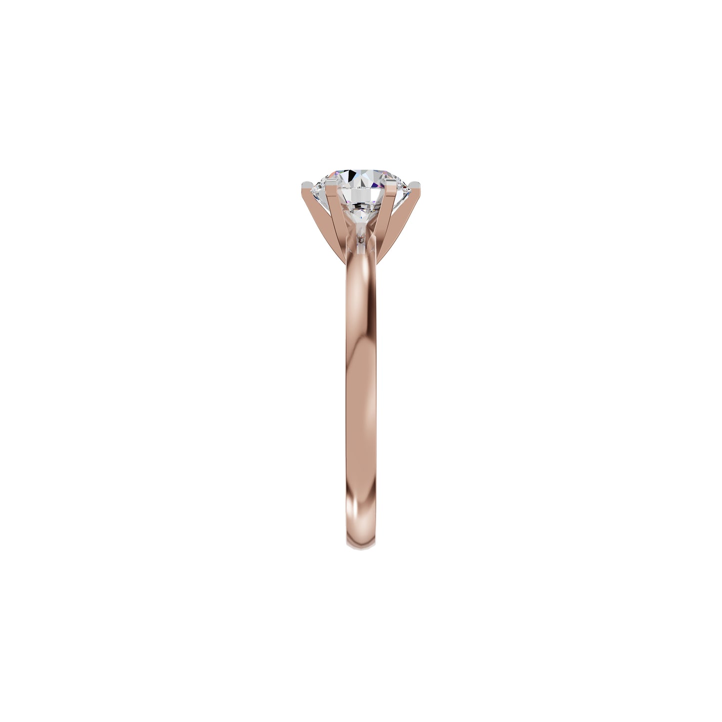 Princess Crown Diamond Ring 18 KT / Rose Gold / 18