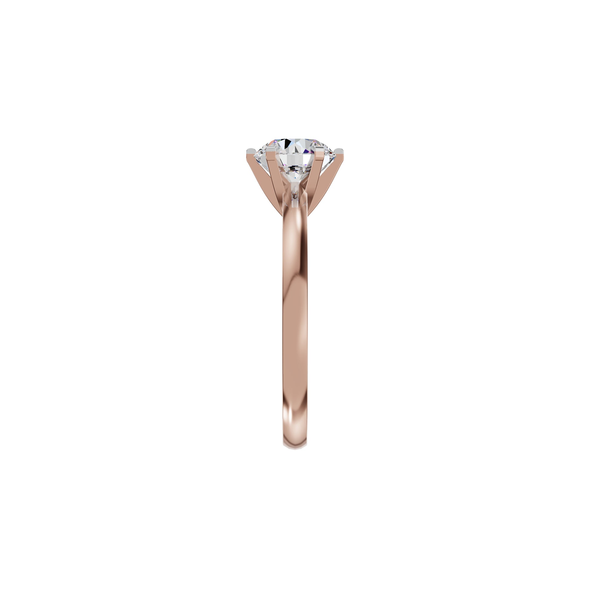 Princess Crown Diamond Ring 18 KT / Rose Gold / 18