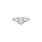 Princess Crown Diamond Ring 18 KT / White Gold / 18
