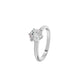 Princess Crown Diamond Ring 18 KT / White Gold / 18