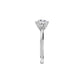 Princess Crown Diamond Ring 18 KT / White Gold / 18