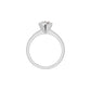 Princess Crown Diamond Ring 18 KT / White Gold / 18