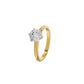 Princess Crown Diamond Ring 18 KT / Yellow Gold / 18