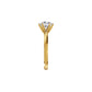 Princess Crown Diamond Ring 18 KT / Yellow Gold / 18