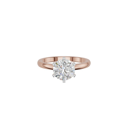 Contemporary Swirl Diamond Ring 18 KT / Rose Gold / 18