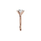 Contemporary Swirl Diamond Ring 18 KT / Rose Gold / 18