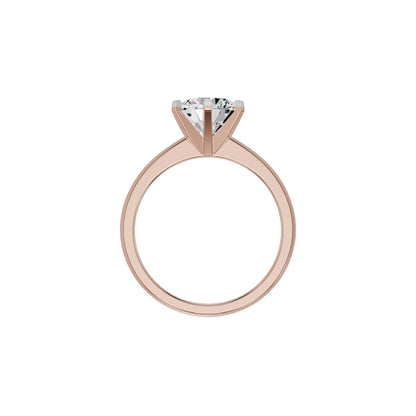 Contemporary Swirl Diamond Ring 18 KT / Rose Gold / 18