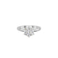 Contemporary Swirl Diamond Ring 18 KT / White Gold / 18
