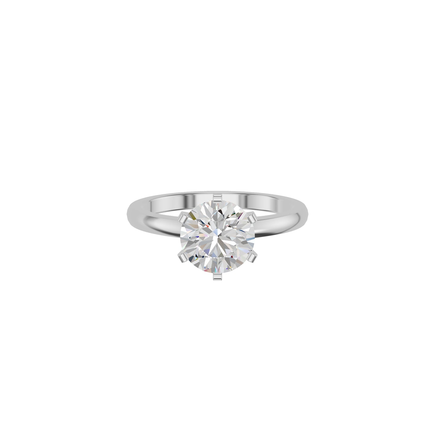 Contemporary Swirl Diamond Ring 18 KT / White Gold / 18