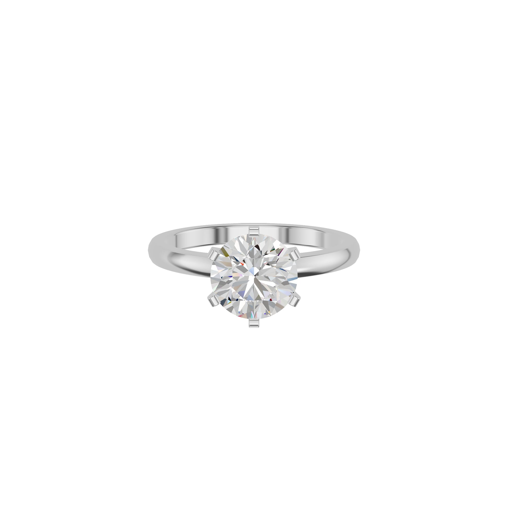 Contemporary Swirl Diamond Ring 18 KT / White Gold / 18