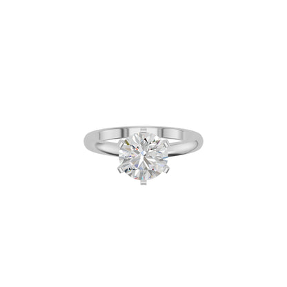 Contemporary Swirl Diamond Ring 18 KT / White Gold / 18