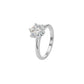 Contemporary Swirl Diamond Ring 18 KT / White Gold / 18