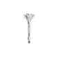 Contemporary Swirl Diamond Ring 18 KT / White Gold / 18