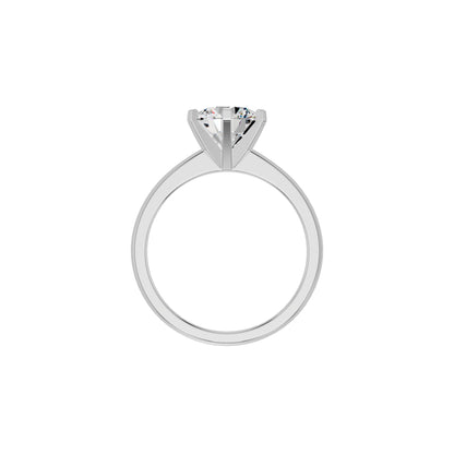 Contemporary Swirl Diamond Ring 18 KT / White Gold / 18