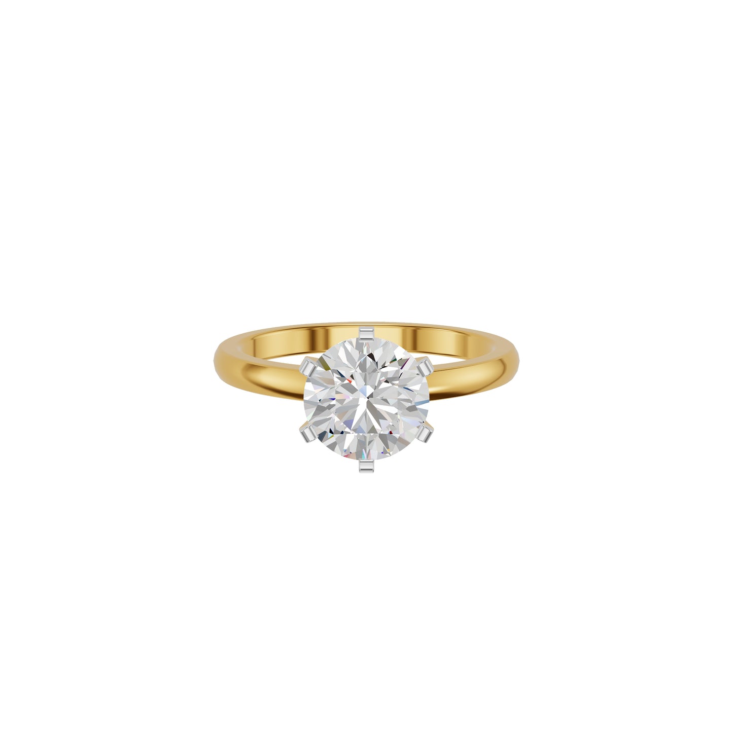 Contemporary Swirl Diamond Ring 18 KT / Yellow Gold / 18