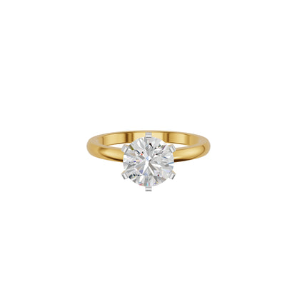 Contemporary Swirl Diamond Ring 18 KT / Yellow Gold / 18