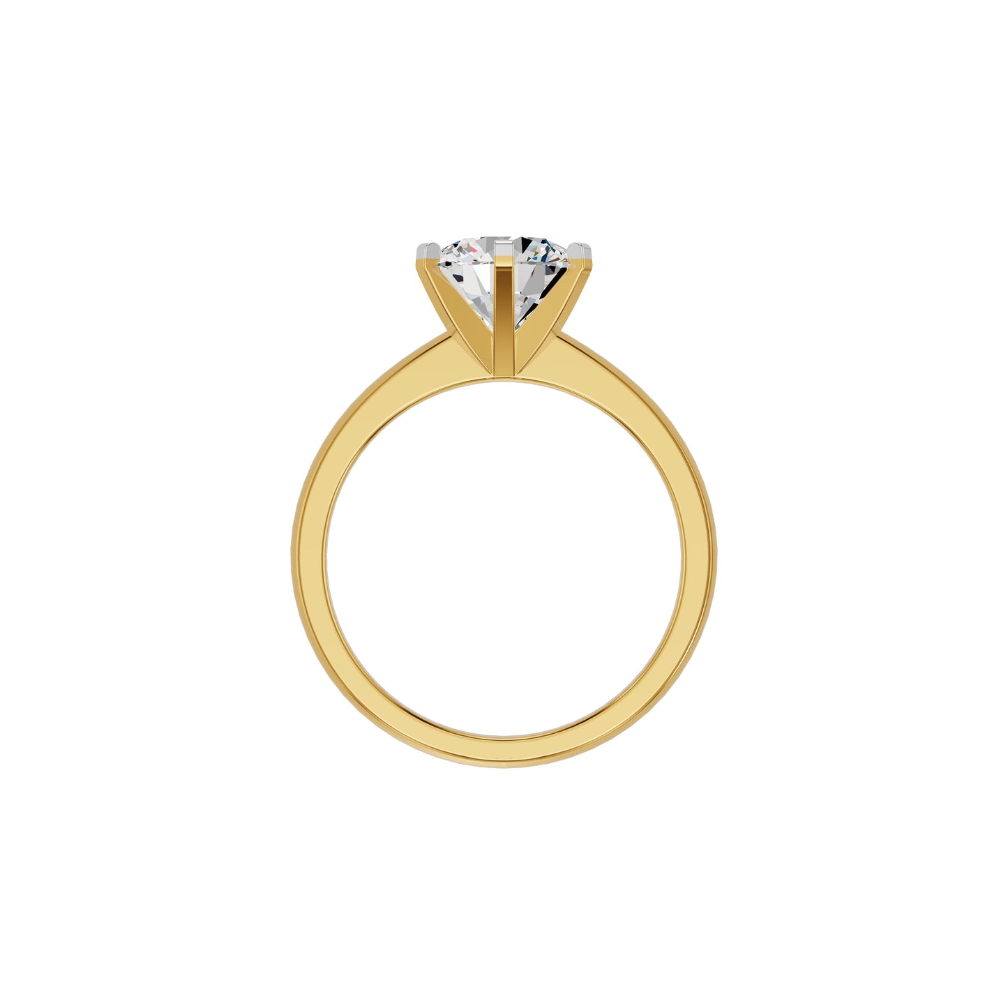 Contemporary Swirl Diamond Ring 18 KT / Yellow Gold / 18