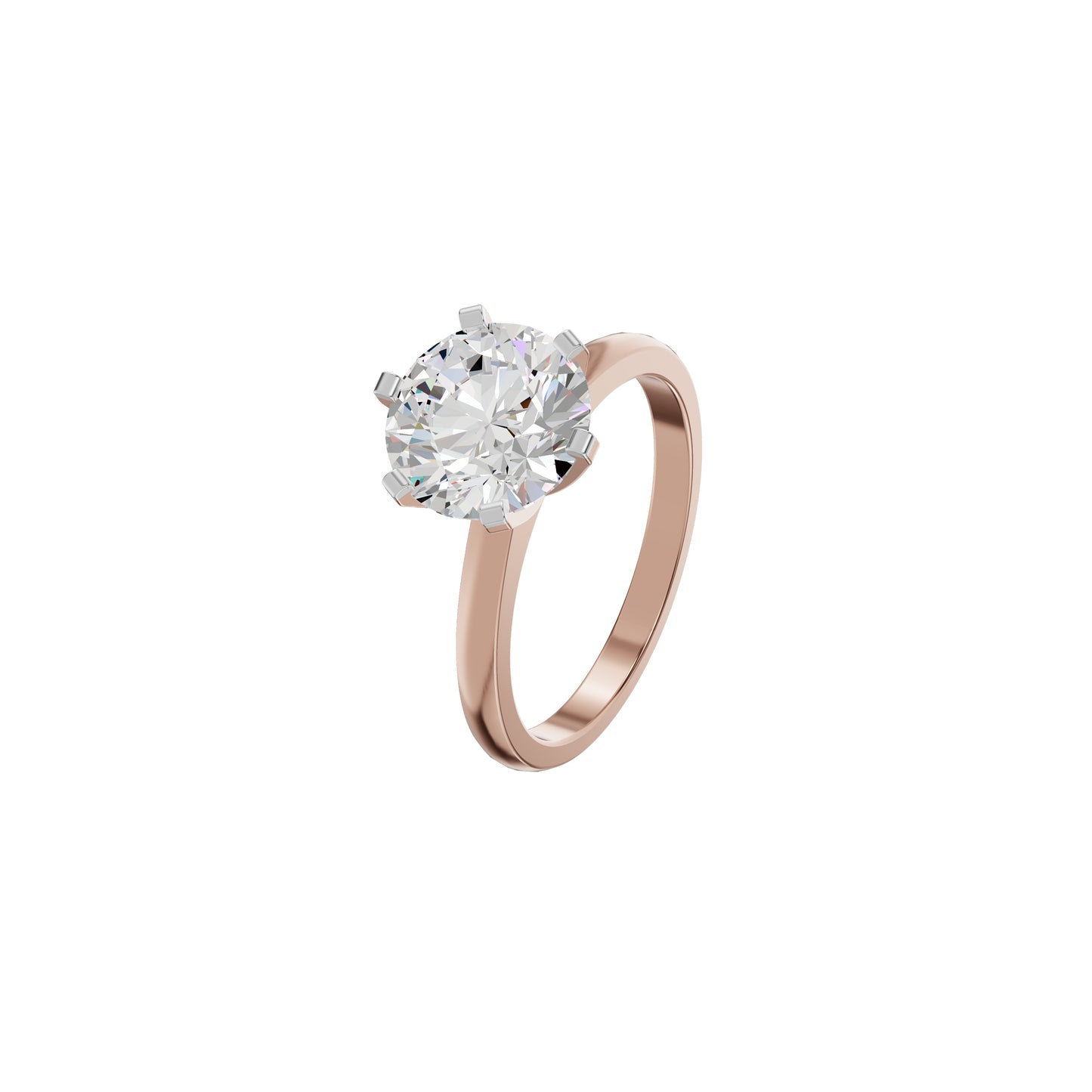 Radiant Allure Diamond Ring 18 KT / Rose Gold / 18