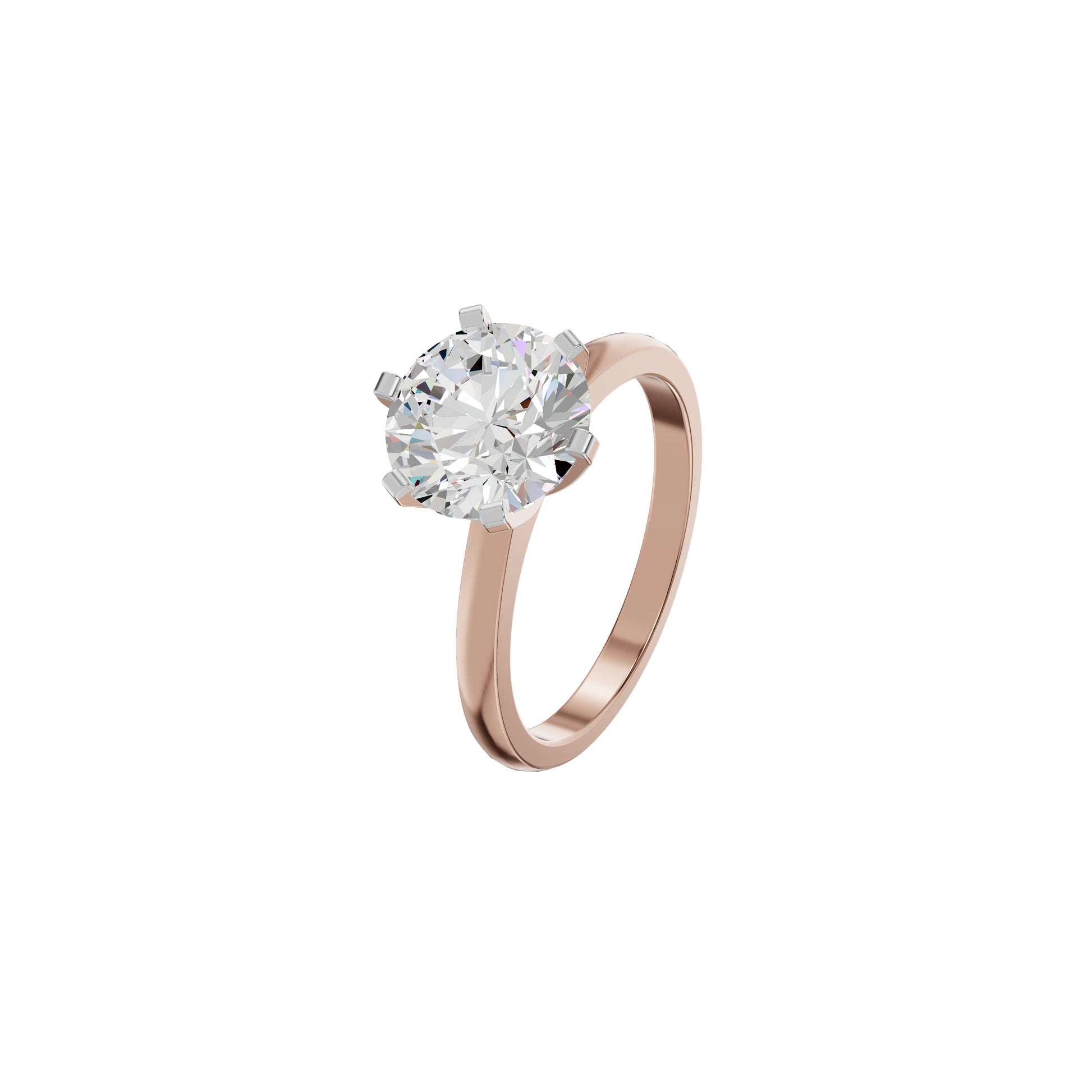 Radiant Allure Diamond Ring 18 KT / Rose Gold / 18