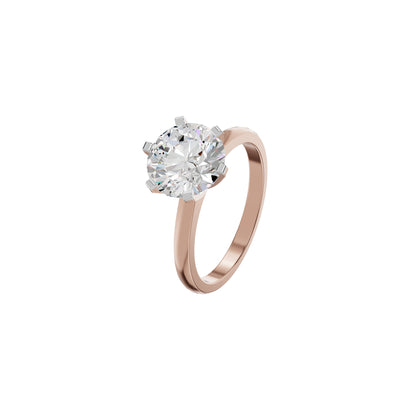 Radiant Allure Diamond Ring 18 KT / Rose Gold / 18
