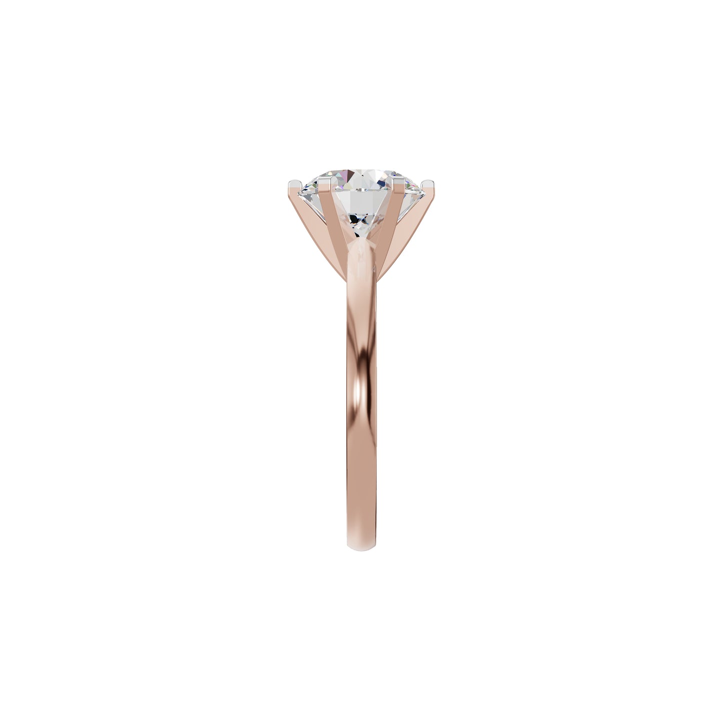 Radiant Allure Diamond Ring 18 KT / Rose Gold / 18