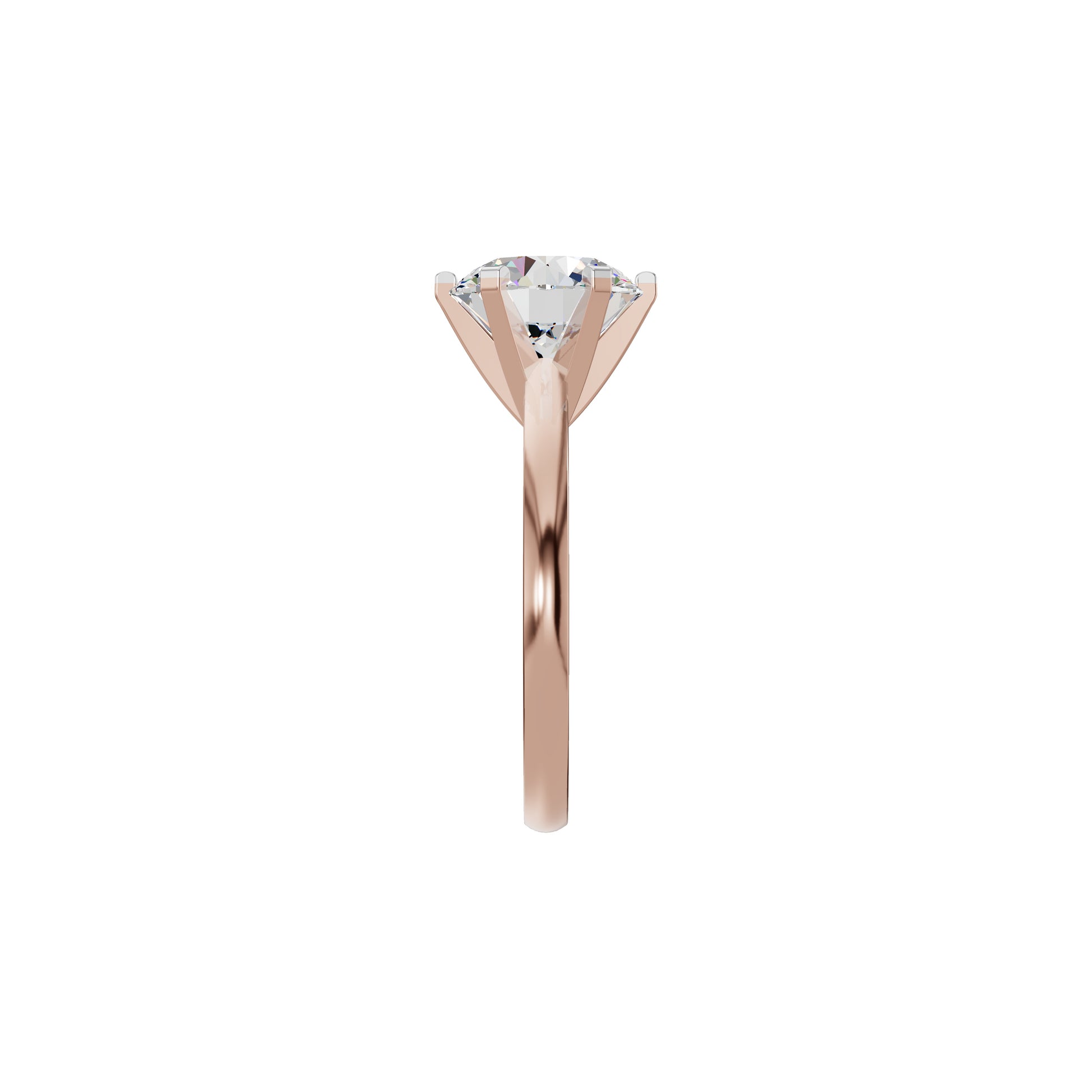 Radiant Allure Diamond Ring 18 KT / Rose Gold / 18