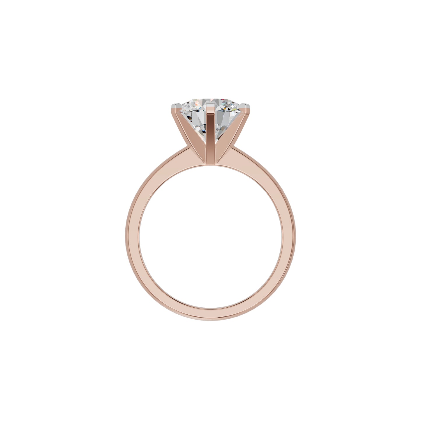 Radiant Allure Diamond Ring 18 KT / Rose Gold / 18