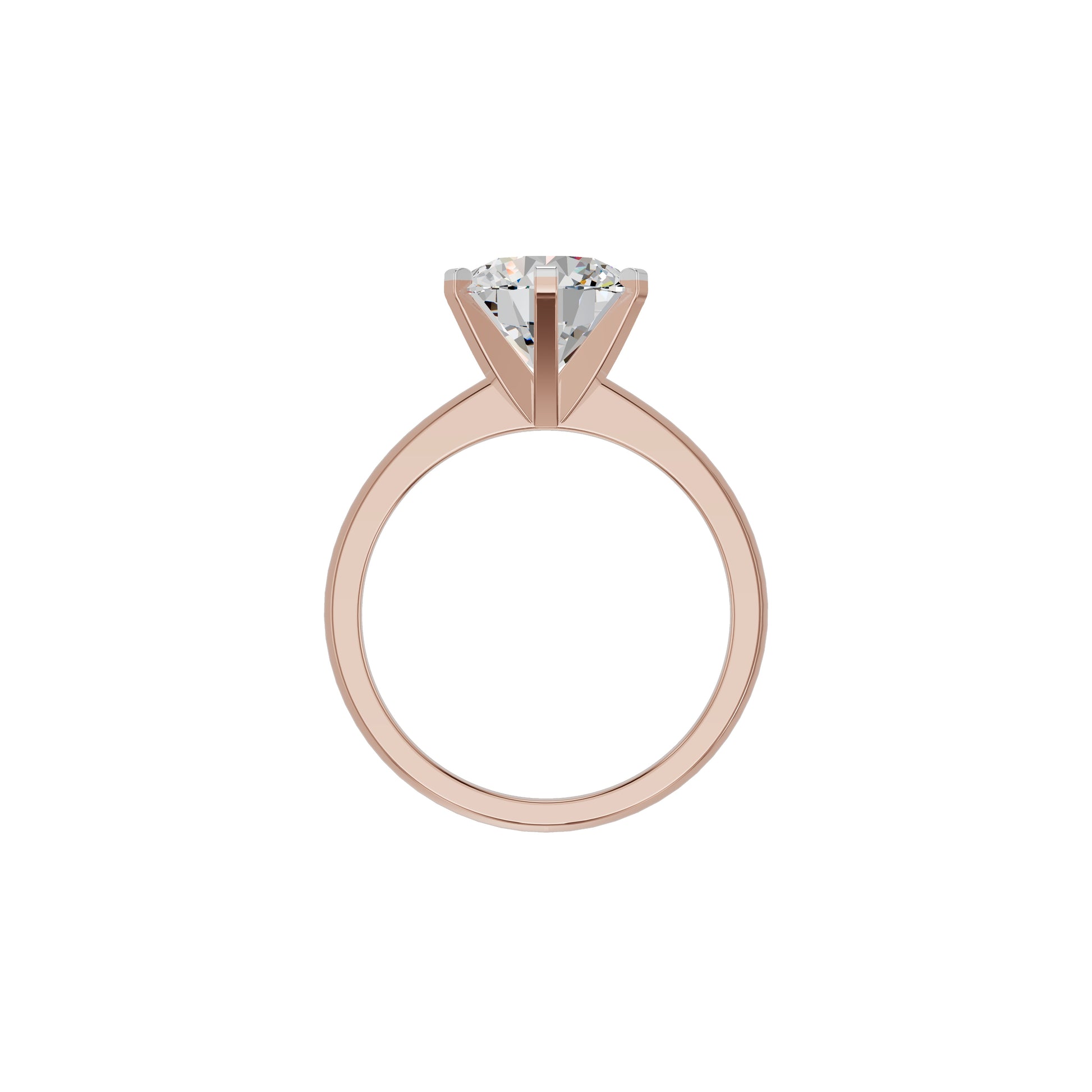 Radiant Allure Diamond Ring 18 KT / Rose Gold / 18