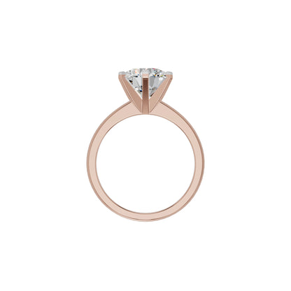 Radiant Allure Diamond Ring 18 KT / Rose Gold / 18
