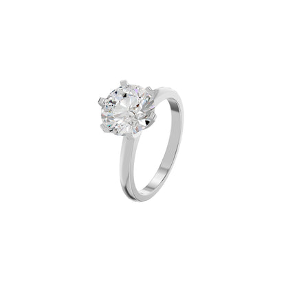 Radiant Allure Diamond Ring 18 KT / White Gold / 18