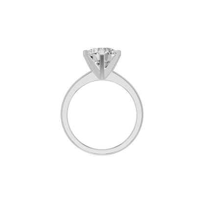 Radiant Allure Diamond Ring 18 KT / White Gold / 18
