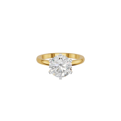 Radiant Allure Diamond Ring 18 KT / Yellow Gold / 18