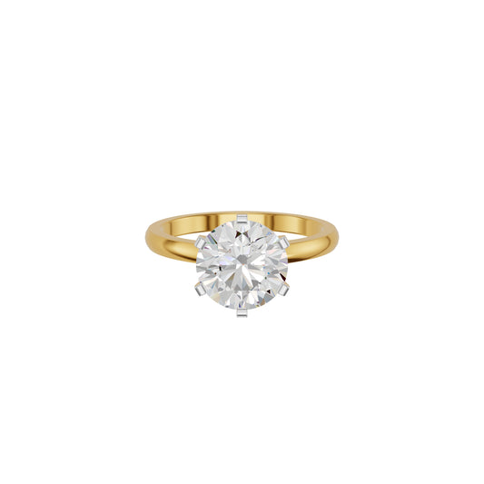 Radiant Allure Diamond Ring 18 KT / Yellow Gold / 18
