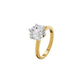 Radiant Allure Diamond Ring 18 KT / Yellow Gold / 18