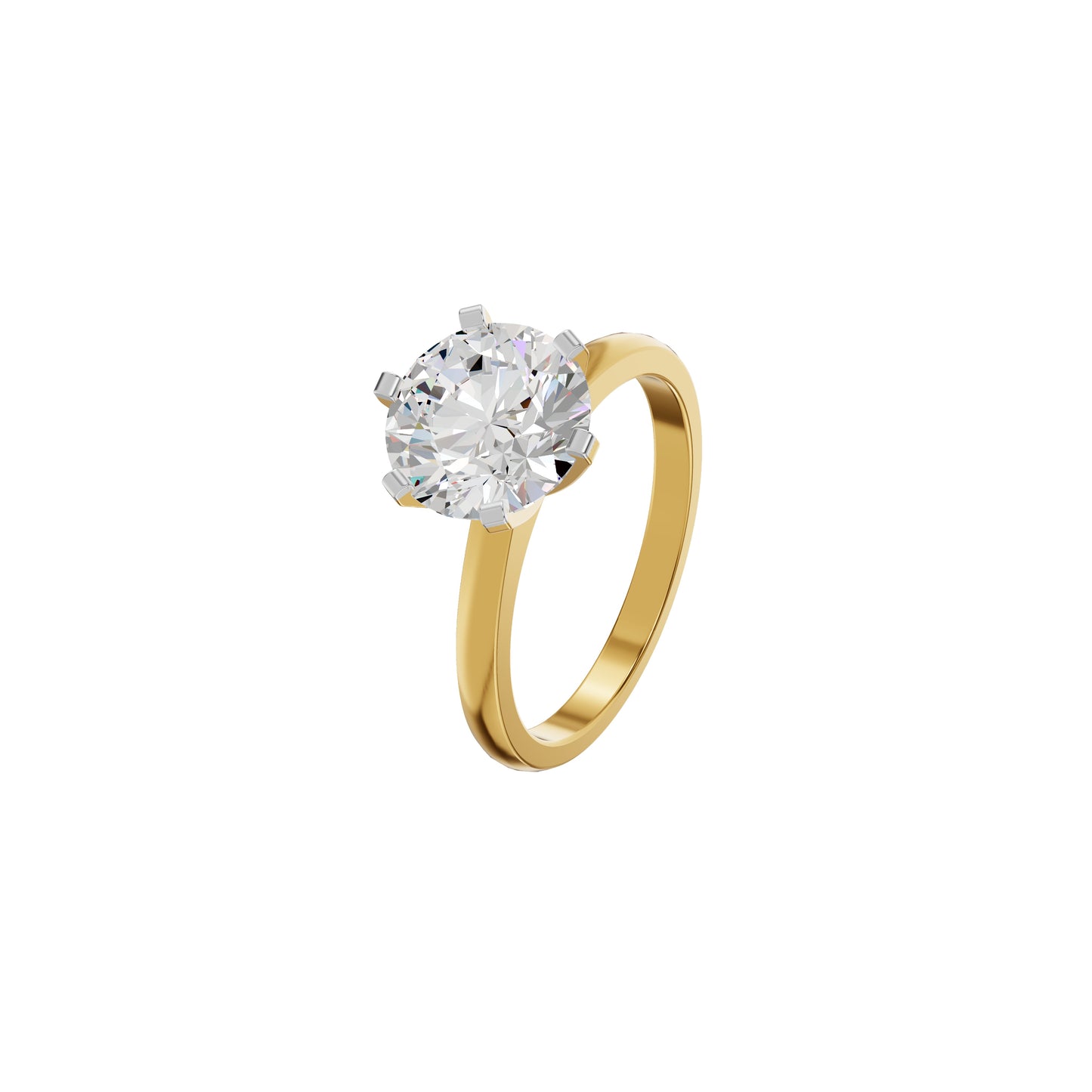 Radiant Allure Diamond Ring 18 KT / Yellow Gold / 18