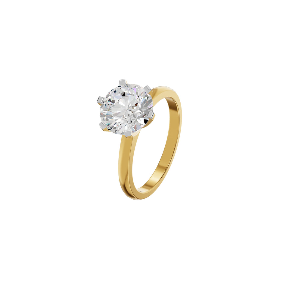 Radiant Allure Diamond Ring 18 KT / Yellow Gold / 18