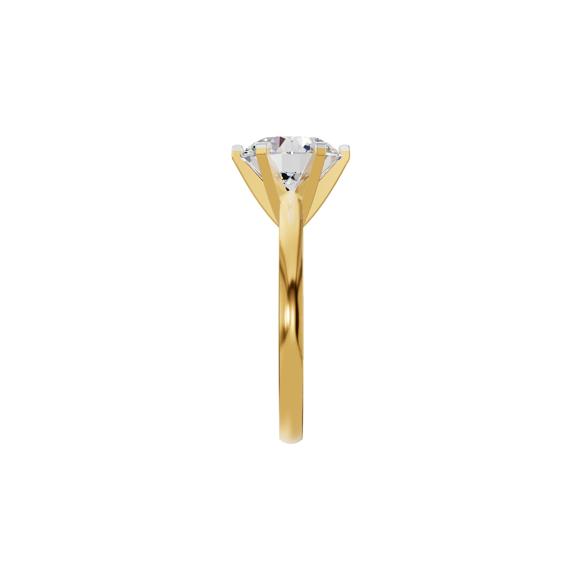 Radiant Allure Diamond Ring 18 KT / Yellow Gold / 18