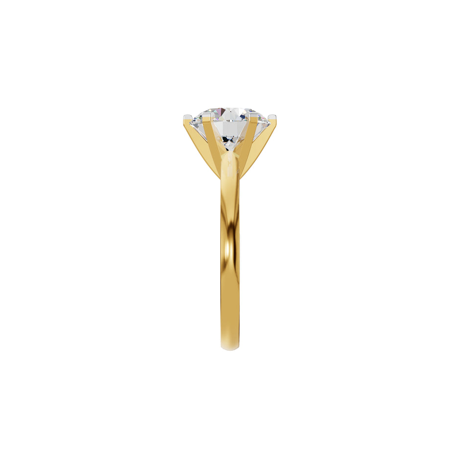 Radiant Allure Diamond Ring 18 KT / Yellow Gold / 18