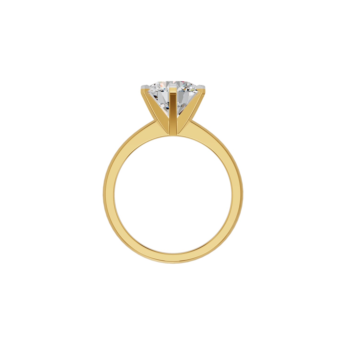 Radiant Allure Diamond Ring 18 KT / Yellow Gold / 18