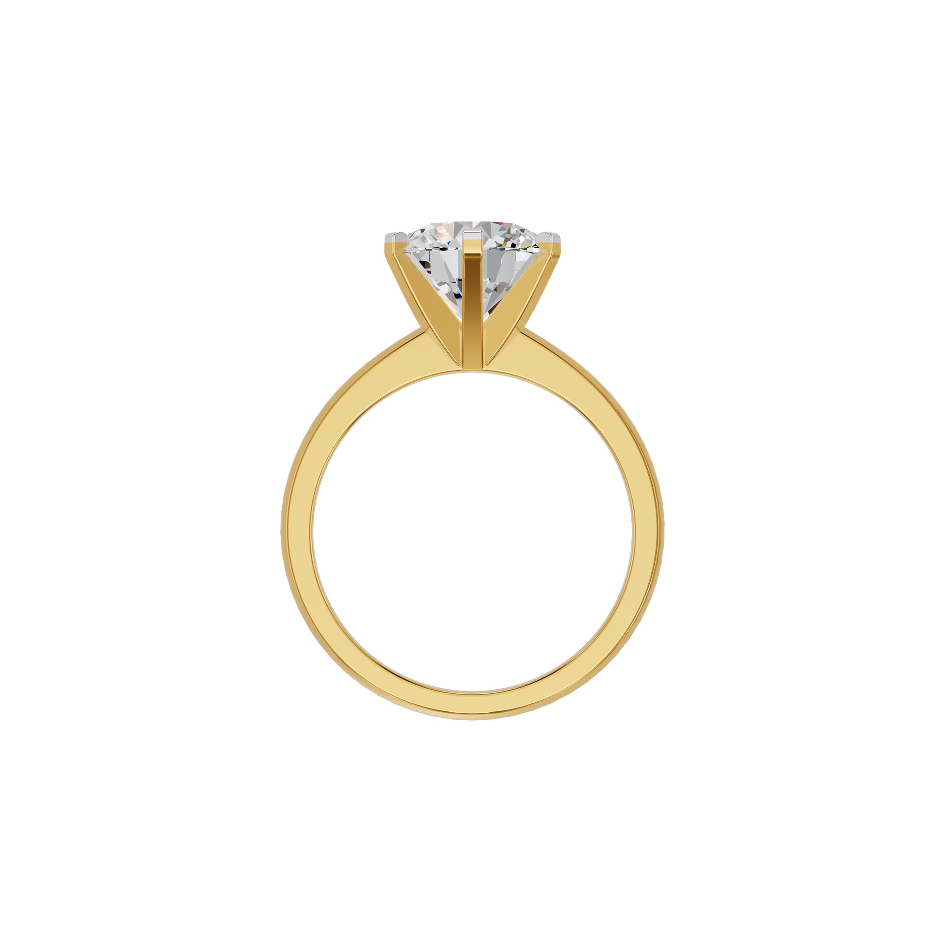 Radiant Allure Diamond Ring 18 KT / Yellow Gold / 18