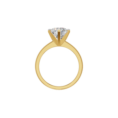 Radiant Allure Diamond Ring 18 KT / Yellow Gold / 18