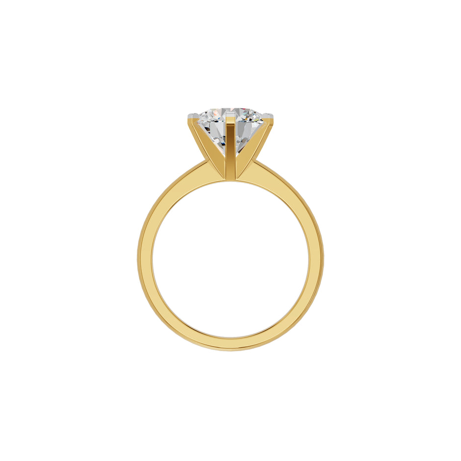 Radiant Allure Diamond Ring 18 KT / Yellow Gold / 18