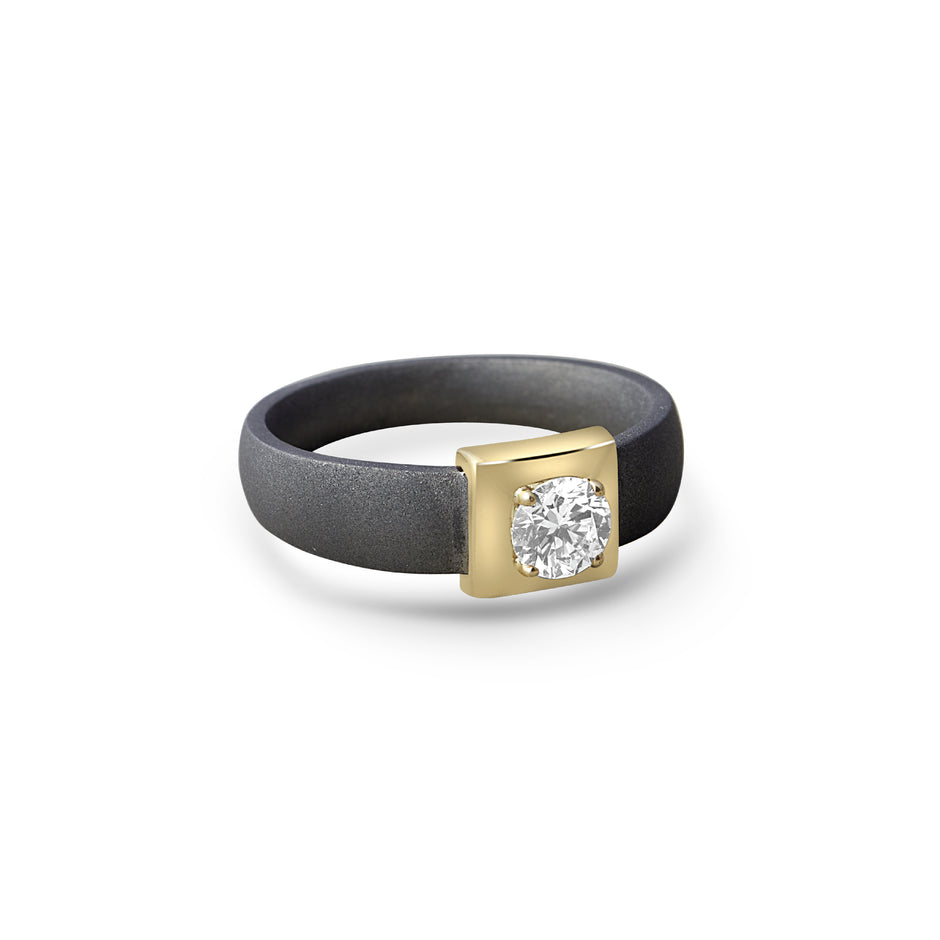 Slate Matte Titanium Ring