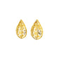 Intricate Filigree Gold Earrings