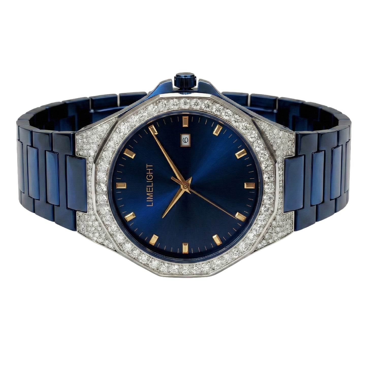 Gradiant Lustre, 41MM Round Case, Quartz Analogue Watch with Metal Strap for Men, 50M Water Resistance