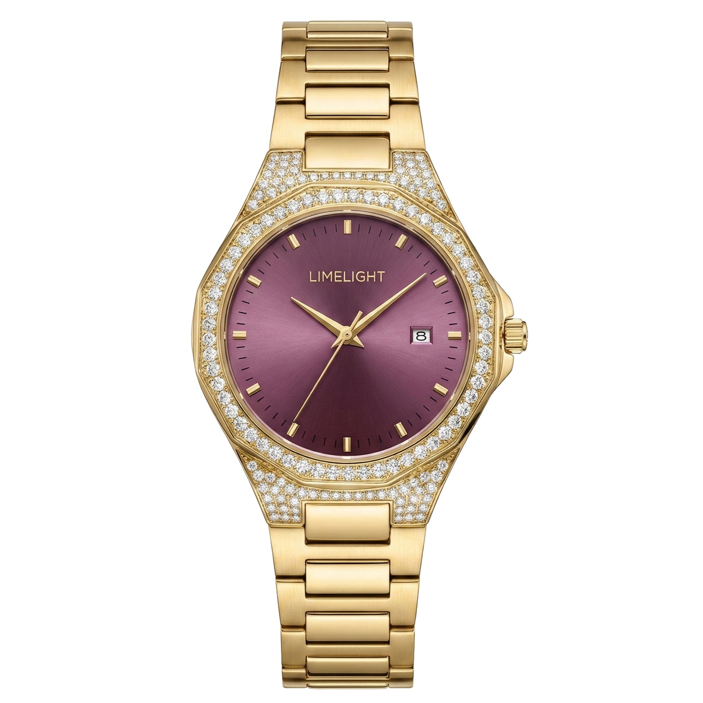 Classic Aveline, 34MM Round Case, Quartz Analogue Watch with Metal Strap for Women, 50M Water Resistance