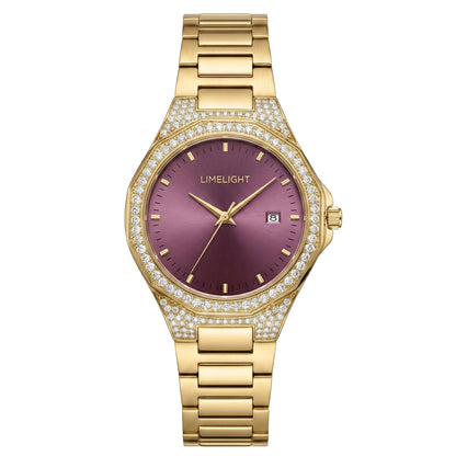 Classic Aveline, 34MM Round Case, Quartz Analogue Watch with Metal Strap for Women, 50M Water Resistance
