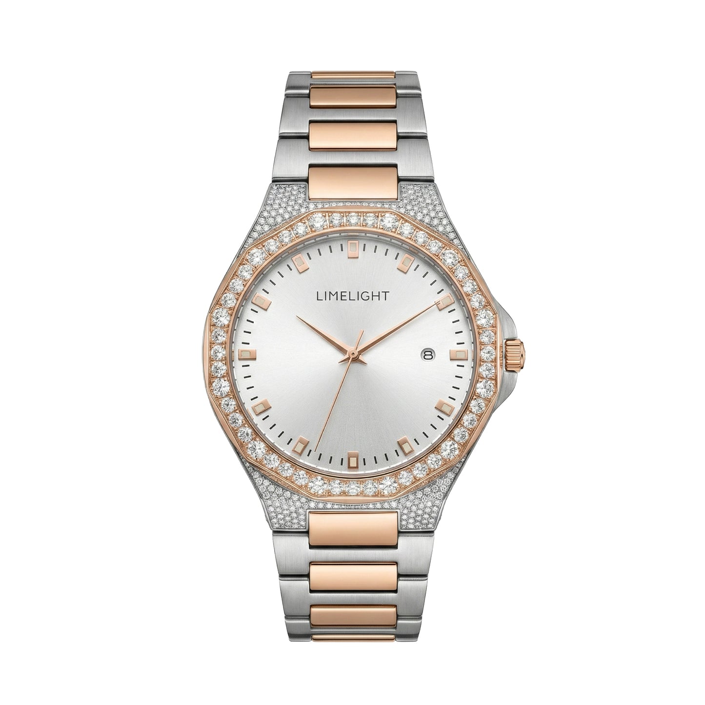 Classic Aveline, 34MM Round Case, Quartz Analogue Watch with Metal Strap for Women, 50M Water Resistance